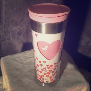 Vintage Starbucks acrylic Valentine’s Day tumbler